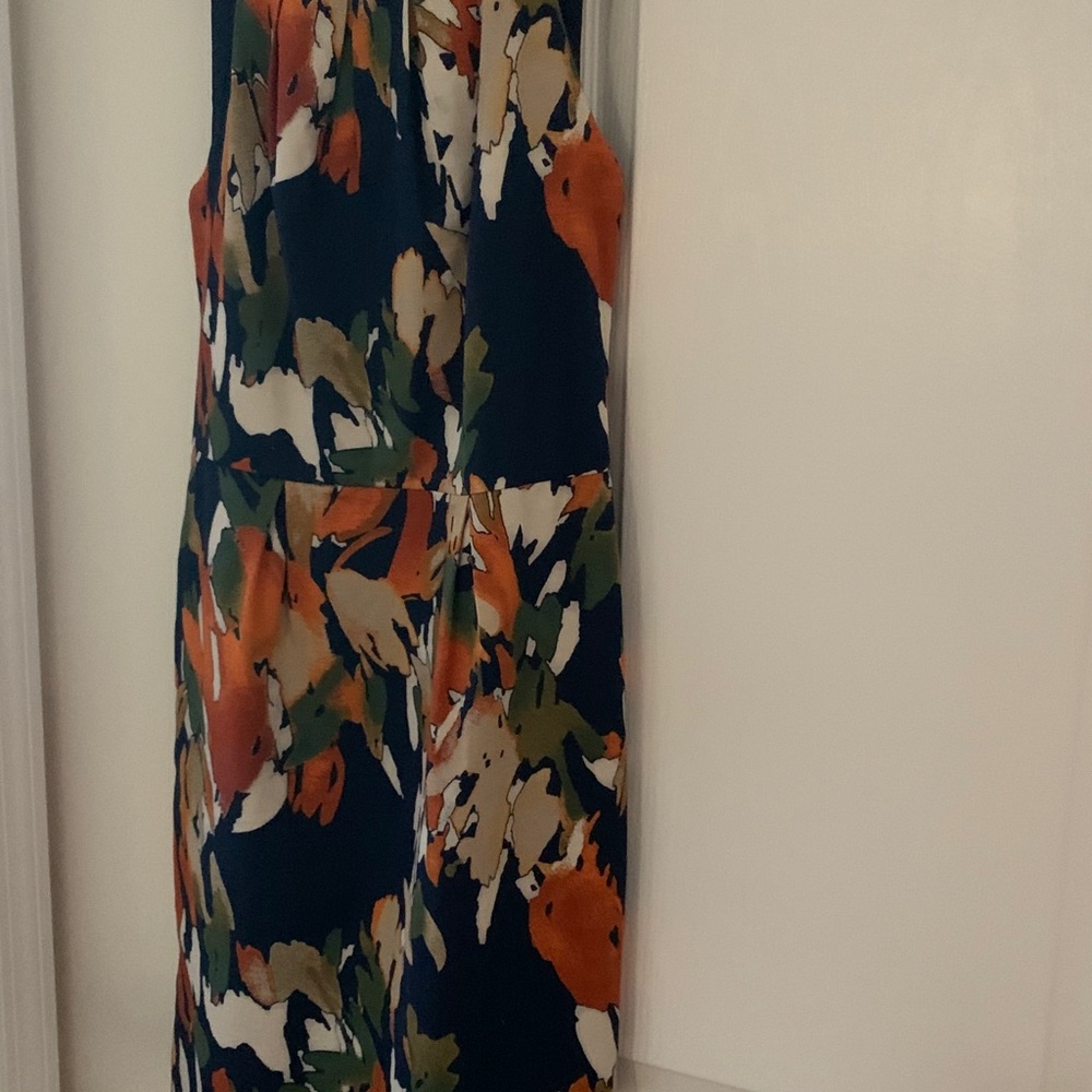 Floral dress with fall colors